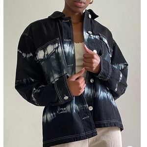 BDG Mono Tie-Dye Denim Shirt Jacket From Urban Outfitters